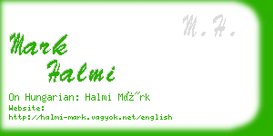 mark halmi business card
